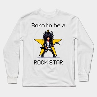 Rockstar Legacy - Pixel Art Tribute Long Sleeve T-Shirt